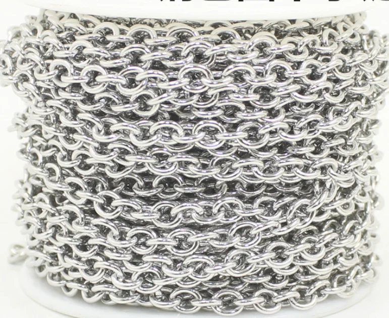 Цепь из круглого кабеля нержавеющей стали для изготовления цепочек сделай сам 10