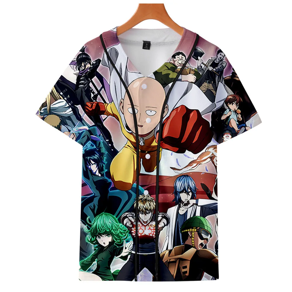 

Cool 3D One Punch Man Season 2 Baseball T Shirts Summer men Short Sleeve 3D Tee ShirtBrand Streetwear Hip Hop Anime boy TShirt