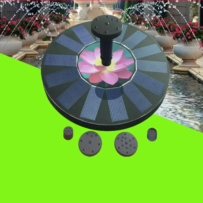 Плавающий Солнечный фонтан Lotus DC бесщеточный погружной насос для украшения
