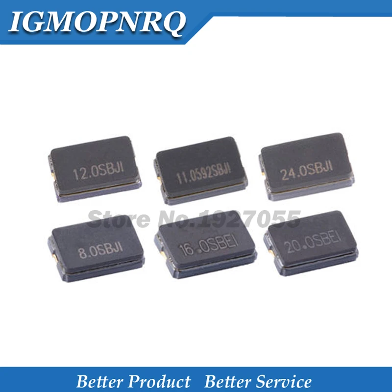 10 шт. 8 МГц 11 0592 12 000 13 56 16 20 24 2 контакта 5032 smd Кварцевый резонатор Crystal|Интегральные
