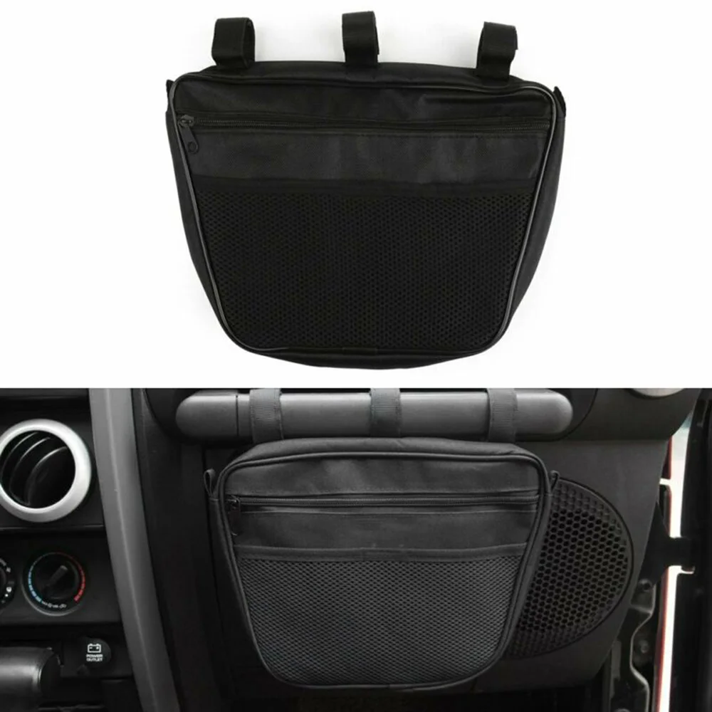 Black Storage Bag For Jeep Wrangler JK 1965-2017 1 X Passenger Grab Pouch High-Quality Durable | Автомобили и мотоциклы