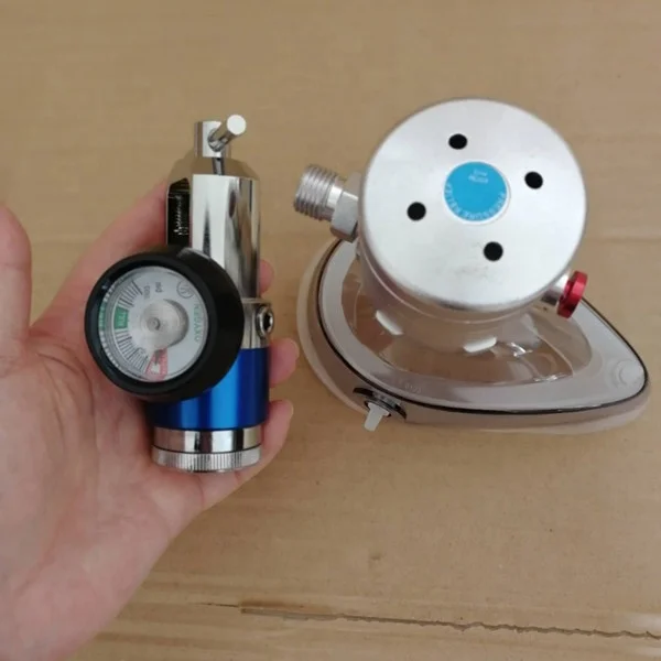 

Nitrous Oxide demand valve outfit with Mini brass regulator