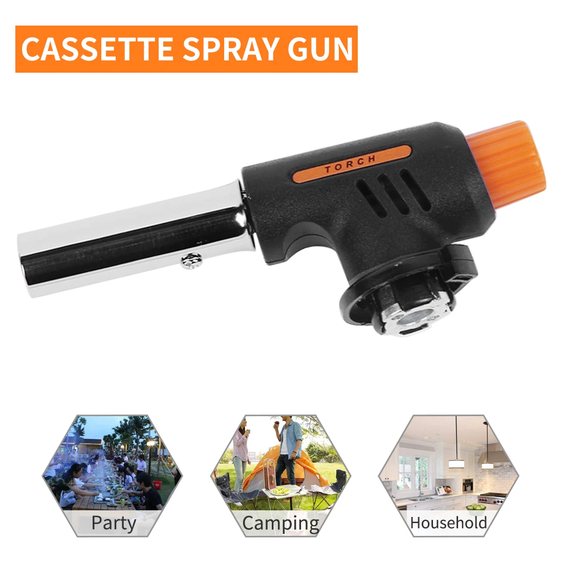

Automatic Ignition Flamethrower Butane Burner Barbecue Picnic Camping Outdoor Hiking Heated Flame Gun Portable Gas Spray Gun