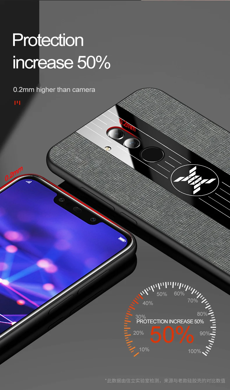 Для huawei mate 20 Lite чехол матовая ткань глянцевый чехол для huawei mate 20 Pro mate 10 Lite противоударный чехол для телефона с кольцом держатель