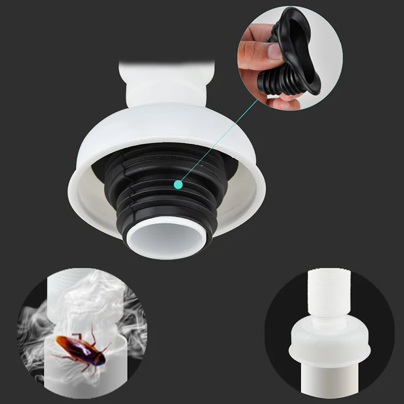 abs drain hose washbasin corrugated curved pipe bathroom expandable flexible drain tube kitchen sink sewer deodorant accessories free global shipping