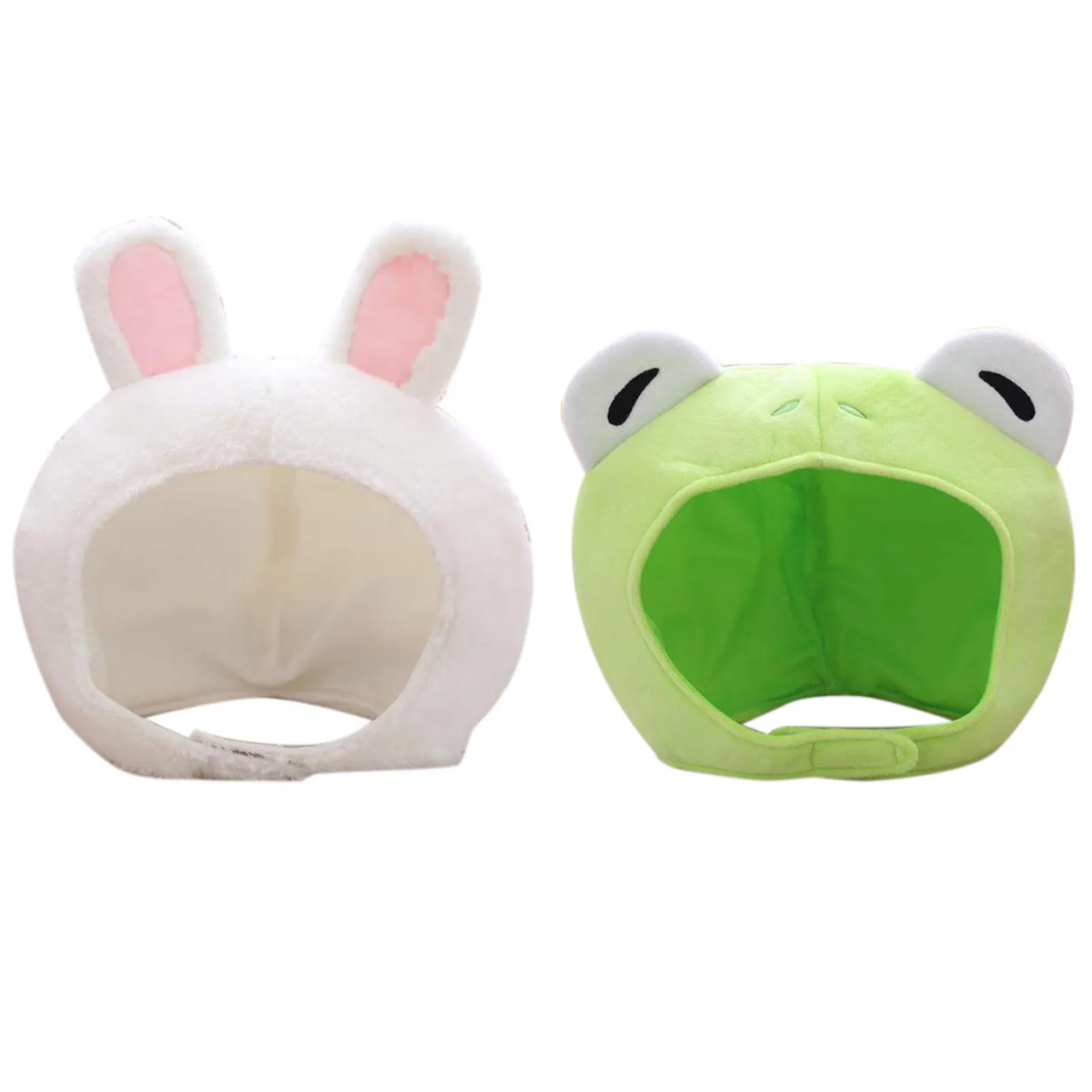 

Плюшевые Уши животных, Кролик, шляпа, лягушка, мультяшная Милая маска, Женский реквизит