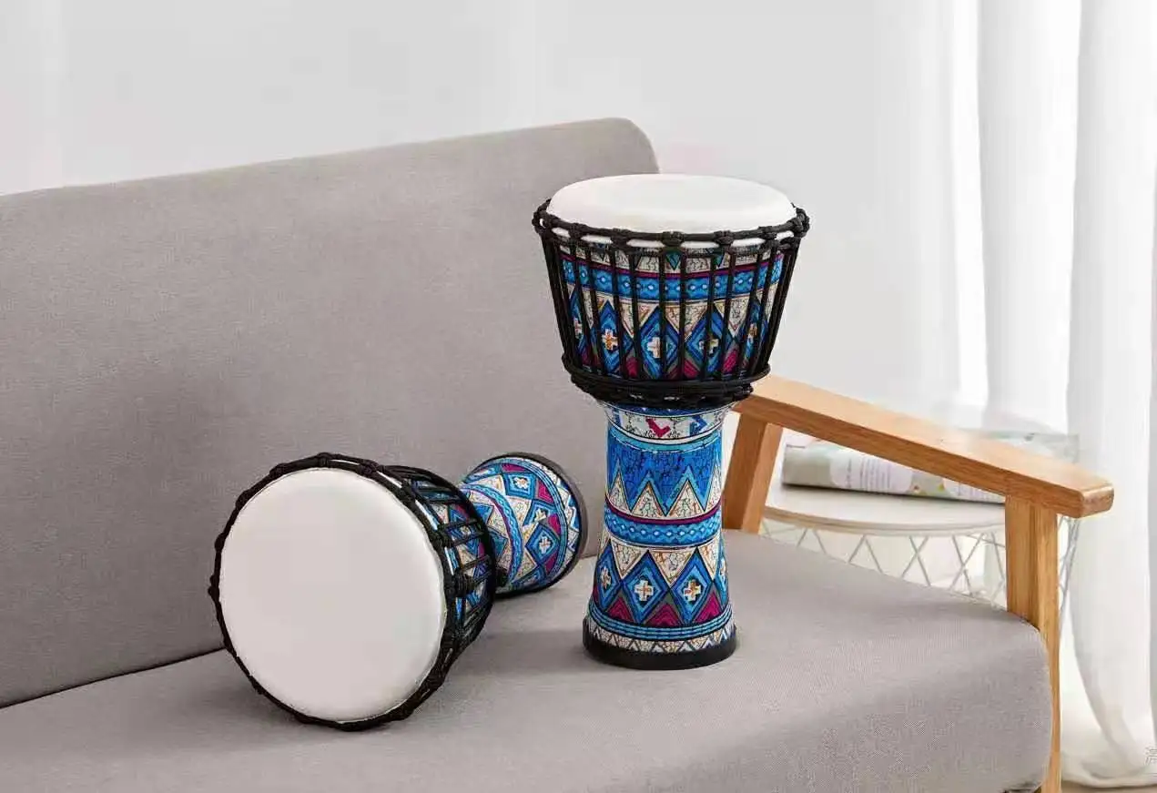 Африканский барабанный бубен ткань овчина АБС углеродное волокно тканевый