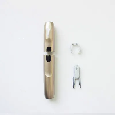 Золотой Аксессуары для ремонта оболочка для электронной сигареты IQOS для IQOS 2,4 Plus Верхняя Нижняя внешняя крышка кнопка кольцо набор сменный корпус - Цвет: Золотой