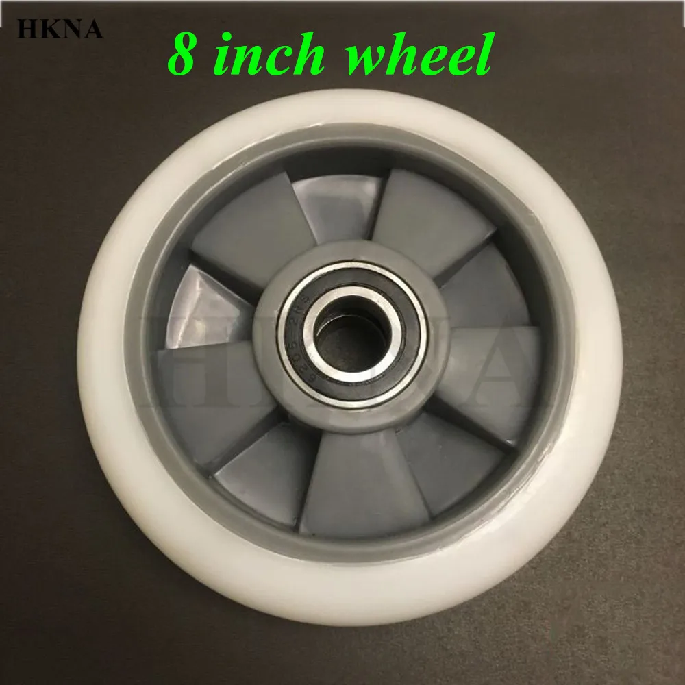 

Good Quality 8 Inch Solid Nylon Wheel 10" or 8" Solid Wheel Trolley Wheel Tiger Cart Wheel Trailer Wheel