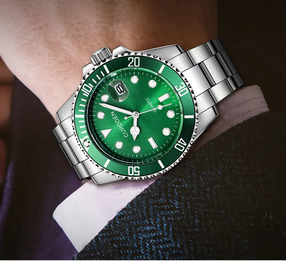 

Fashion Luxury Quartz Watch for Men Business Military Stainless Steel Date Sport Quartz Analog Wrist Watch Orologio uomo