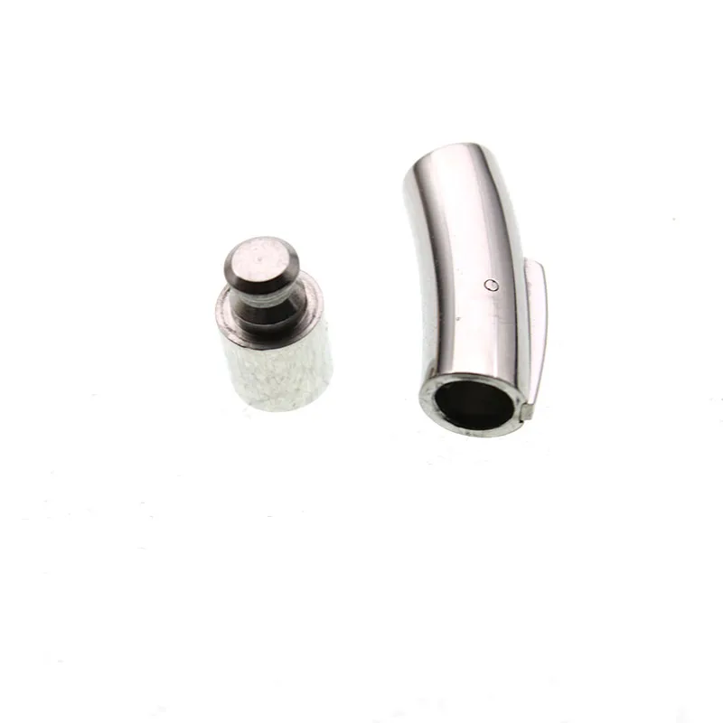 10 шт. нержавеющая сталь Концевая застежка Браслет Крючки соединительная трубка штык защелки заглушки застежки подходят 2 мм 3 4 мм 5 6 мм кожаный шнур