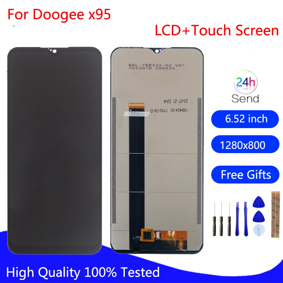 

Original For Doogee X95 LCD Display Touch Screen Digitizer For Doogee X95 Screen Display Phone PartsFree Tools