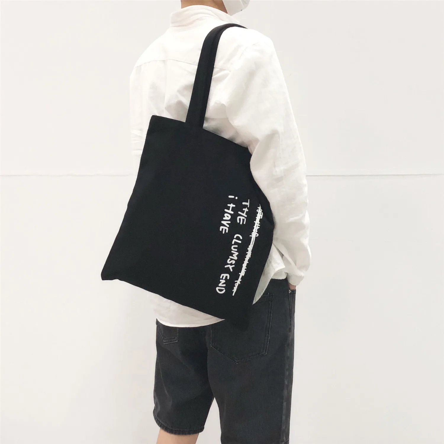 Модная Холщовая Сумка через плечо в литературу и искусстве многоразовая сумка