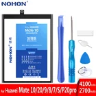 Оригинальный аккумулятор NOHON для Huawei Mate 10 20 P20 Pro 7 8 9 Honor 8c Y9 2018 Y7 prime мобильный телефон аккумулятор сменные инструменты