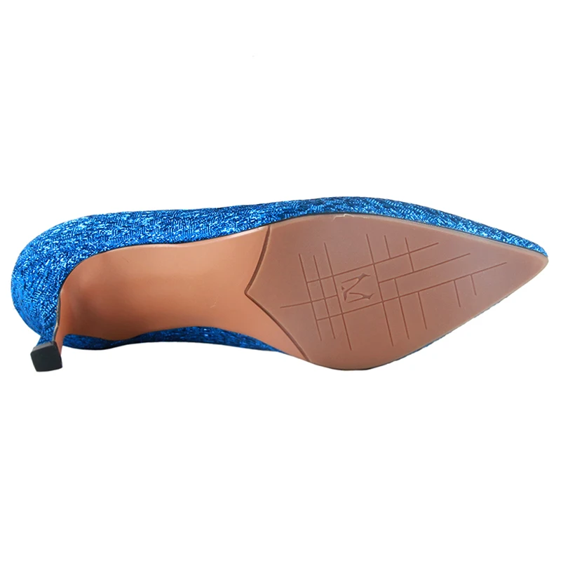 Элегантные женские туфли на высоком каблуке с блестками сезон весна-осень