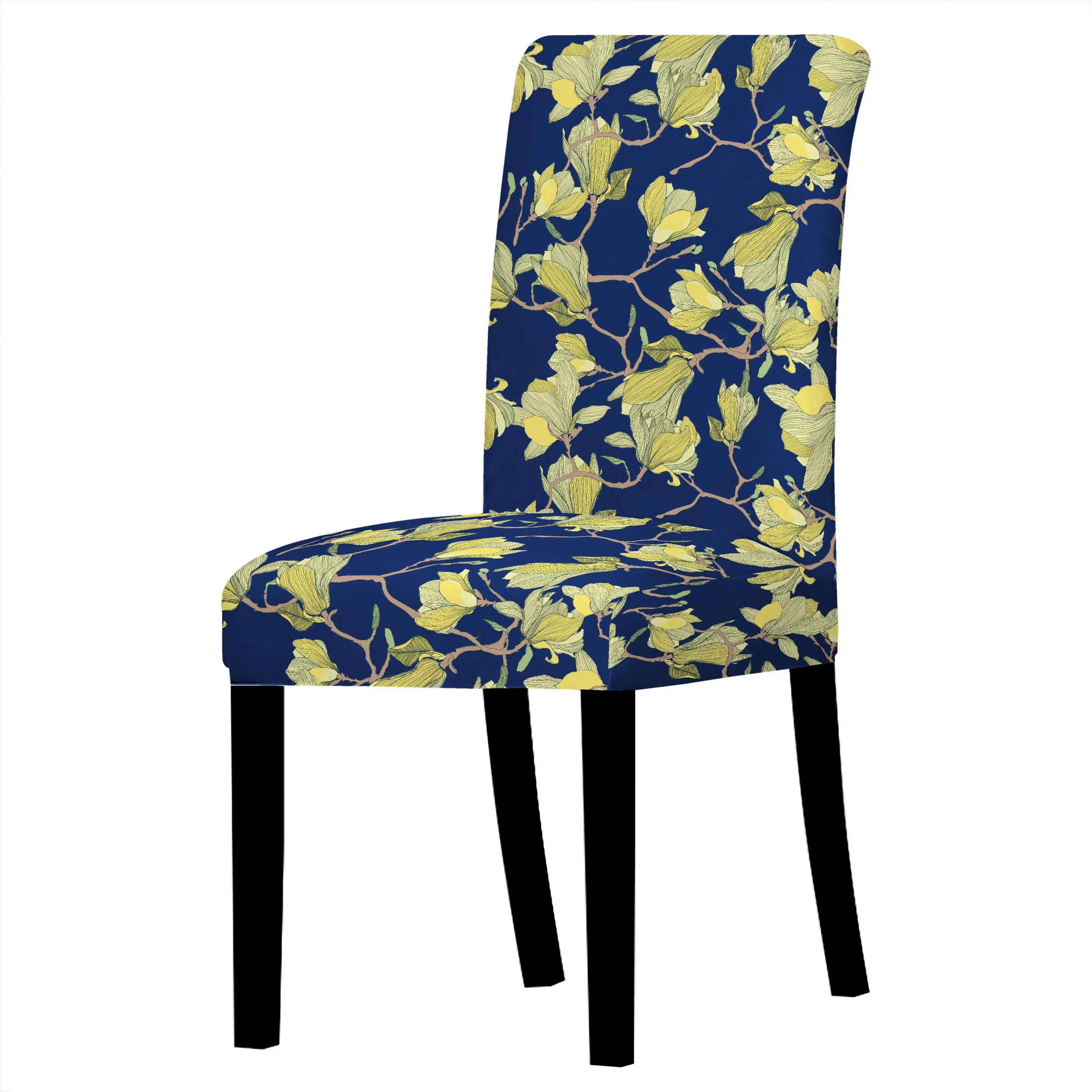Nordic Leaf pattern Chair Cover Home Dining Elastic Chair Covers Multifunctional Spandex Elastic Cloth Universal Stretch 1PCS