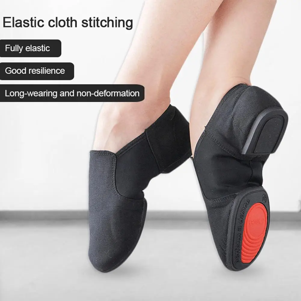 Женские парусиновые туфли для танцев Профессиональная мягкая обувь джазовых