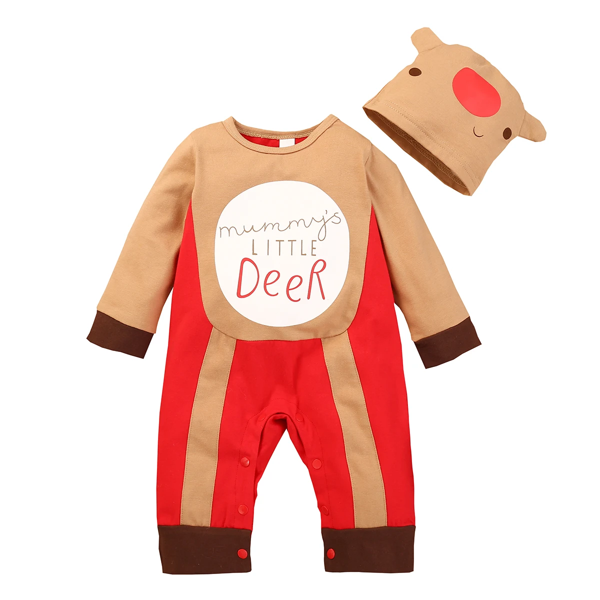 

Ma&Baby 0-18M Christmas Newborn Infant Baby Boy Girl Deer Rompers Cute Hat Jumpsuit Outfits Xmas Costumes Clothing DD88