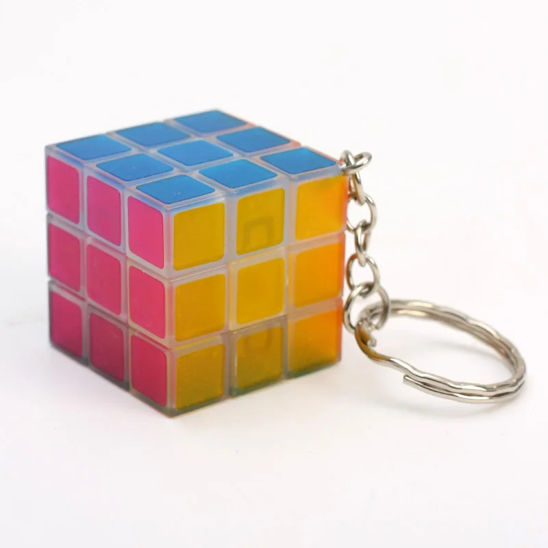 Zcube брелок Mini 3x3x3 волшебный куб головоломка Teaser кубик без клея скорость