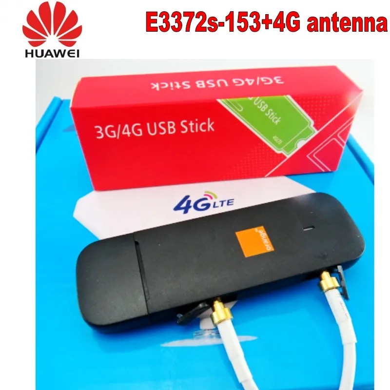 Оригинальный разблокированный usb модем HUAWEI 150 Мбит/с 4G LTE с crc9 двойной антенной 35DBI