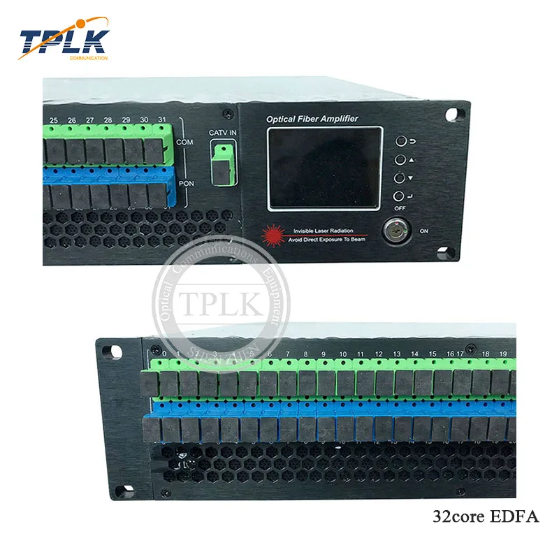 2U/80 Вт 32 порта 14/19/20/23 дБм с WDM CATV EDFA 1310/1490/Нм волоконно-оптический усилитель SC/APC-SC/UPC