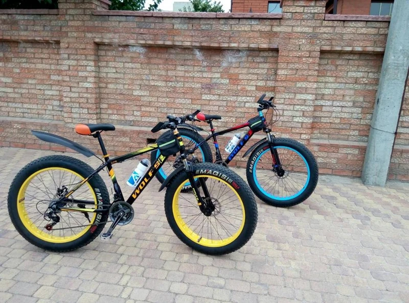 Велосипедный велосипед wolf's fang, Аксессуары для велосипеда, fat bike, переднее и заднее крыло, 26 дюймов, крыло для снежного велосипеда, широкая шина, велосипедные крылья