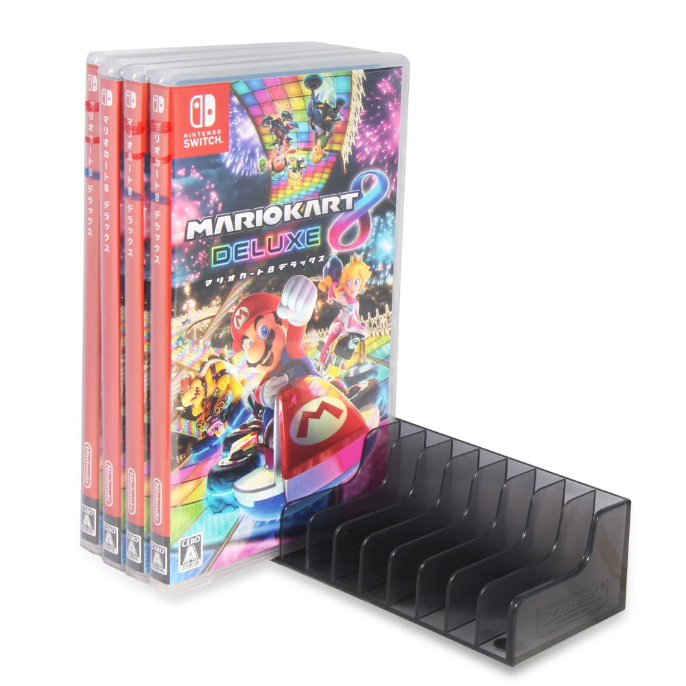 2pcslot game card box storage stand cd disk holder support for nintendo nintend switch oled for 24pcs cd disks or card holders free global shipping