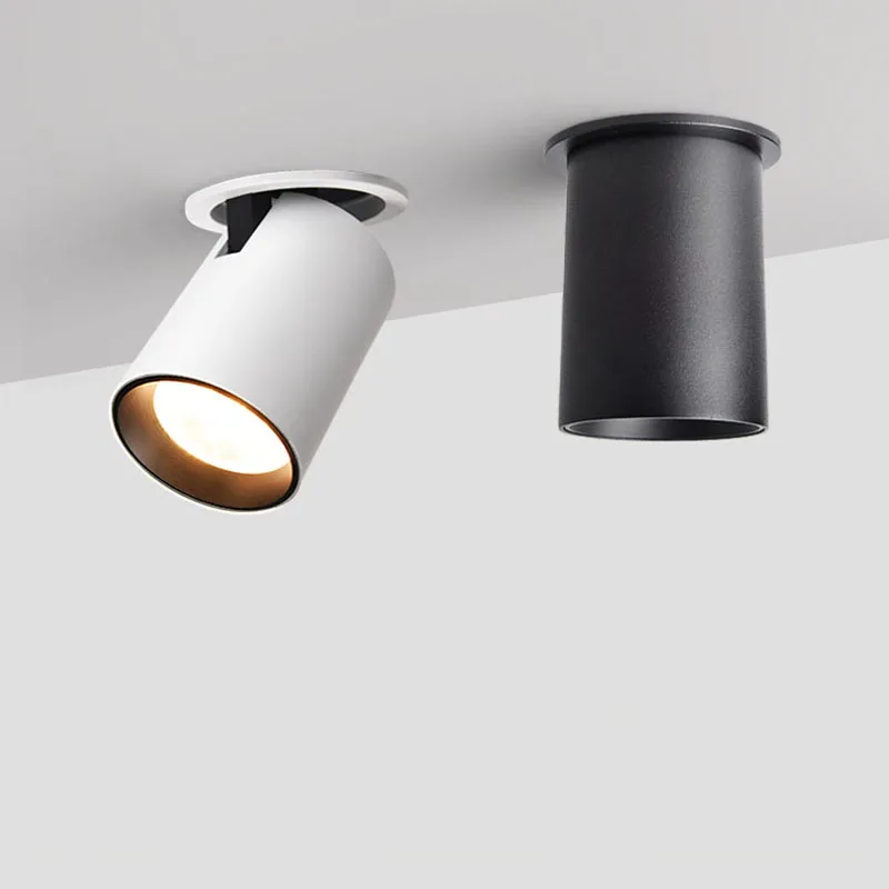 

2020 New Anti-glare LED Recessed Downlight Dimmable Round 9W 15W LED Ceiling Spot Light 3000K/4000K/6000K Angle Adjust Spot Lamp