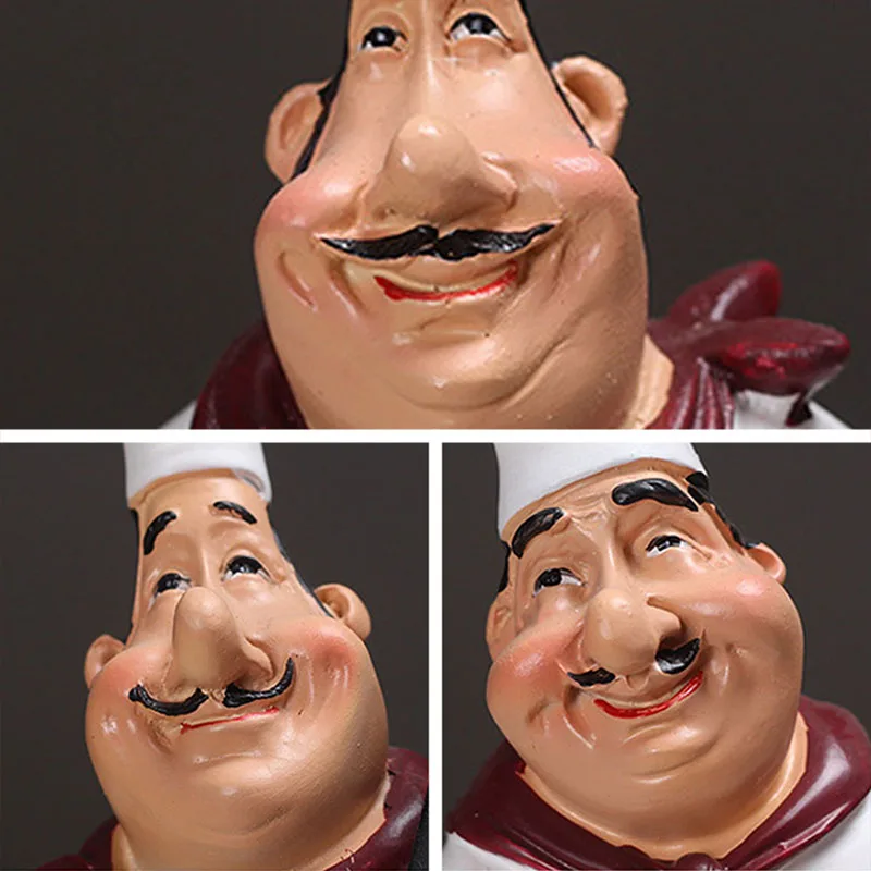 Декоративная модель шеф повара в ретро стиле декор для кухонного шкафа украшение