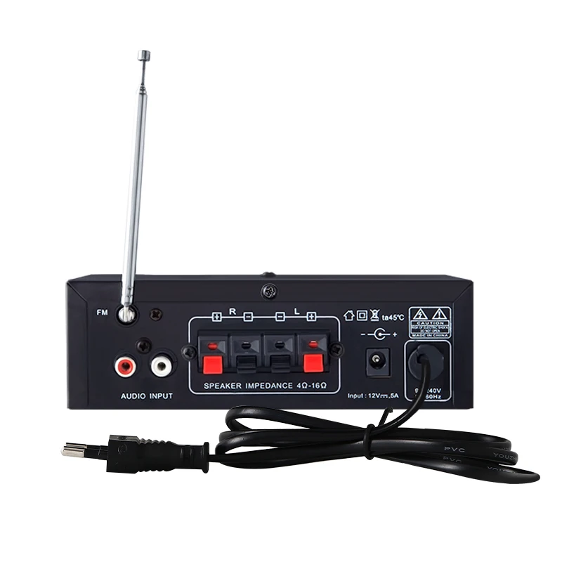 Kinter T2 HiFi усилитель аудио с USB TF входом для Bluetooth FM радио 2.0CH 20 Вт Питание AC и DC 12 В