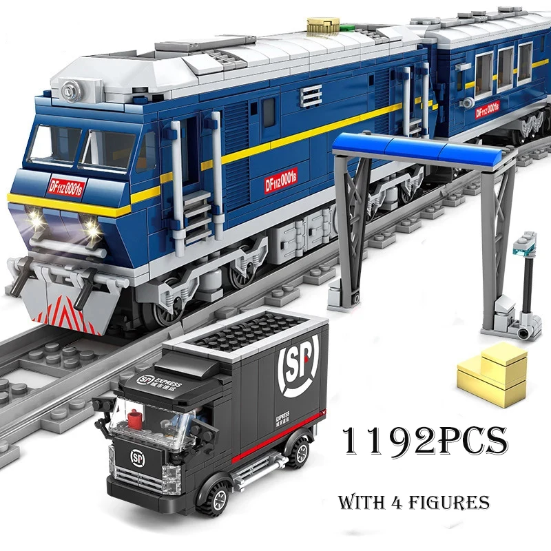 Городская серия модель грузового с автомобилем-фигурки строительные блоки