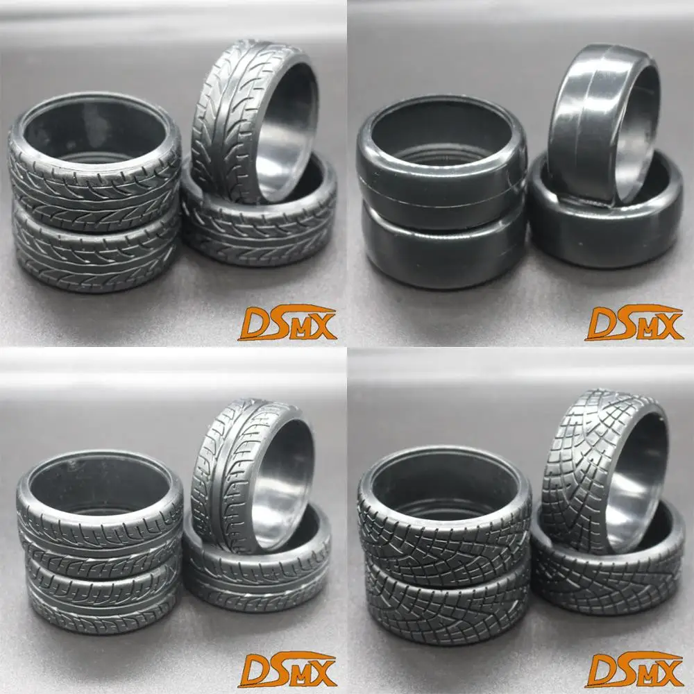 4 шт. машинка на радиоуправлении гоночные Т-шины для дрифта шины 26 мм 1/10