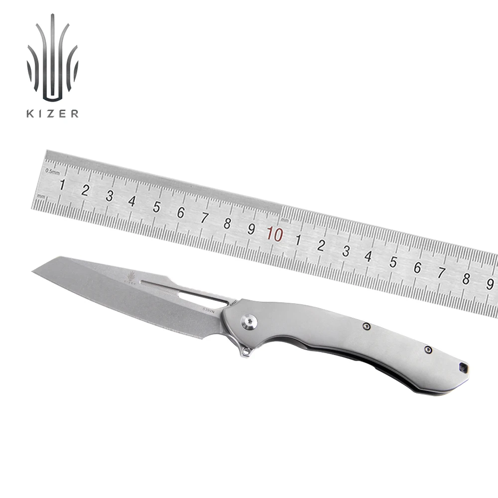 Kizer охотничий нож Raja KI4537 2020 новый складной титановый для выживания на