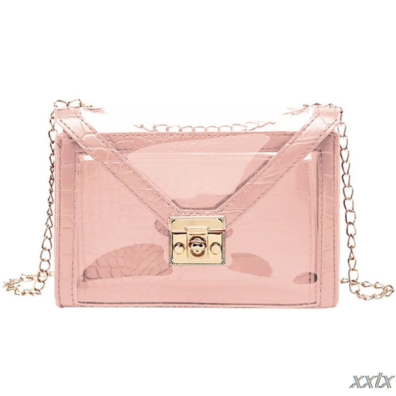 Женская прозрачная маленькая сумка через плечо летняя пляжная | Багаж и сумки