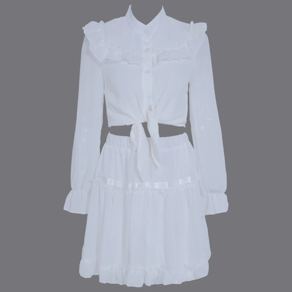 Женское мини-платье Missord с глубоким треугольным вырезом и оборками элегантные