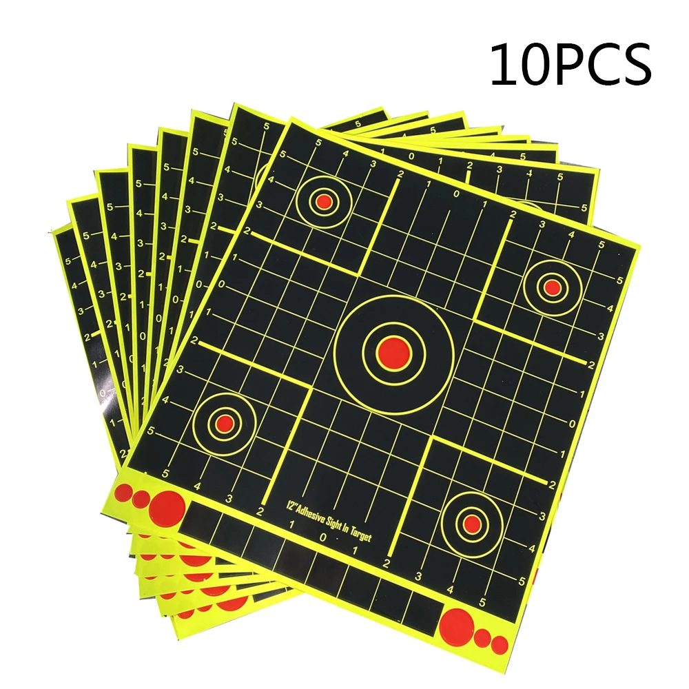 

10 /20 /50 /PCS 13x12 Inch Adhesive Splatter Target Sticker Archery Accessories High Strength Adhesive Target For Shooting Game