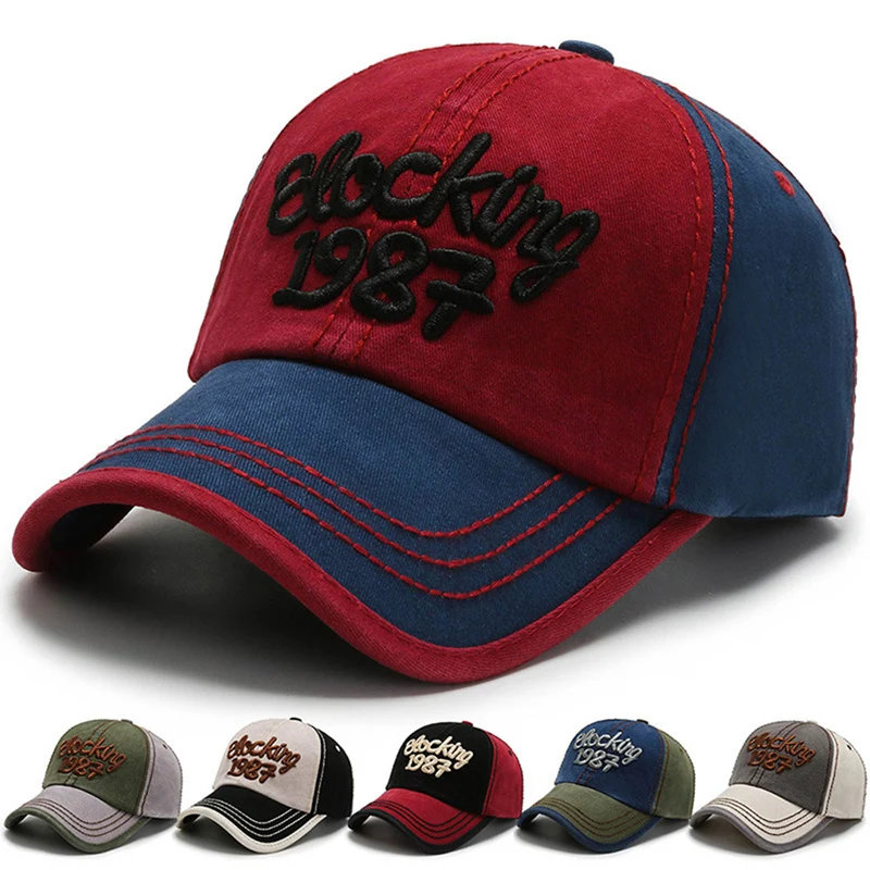 

New Fashion Men Women Baseball Cap Spring Summer Patchwork Blocking Embroidery Snapback Hip Hop Hot Sale Dad Hats Gorras EP0279