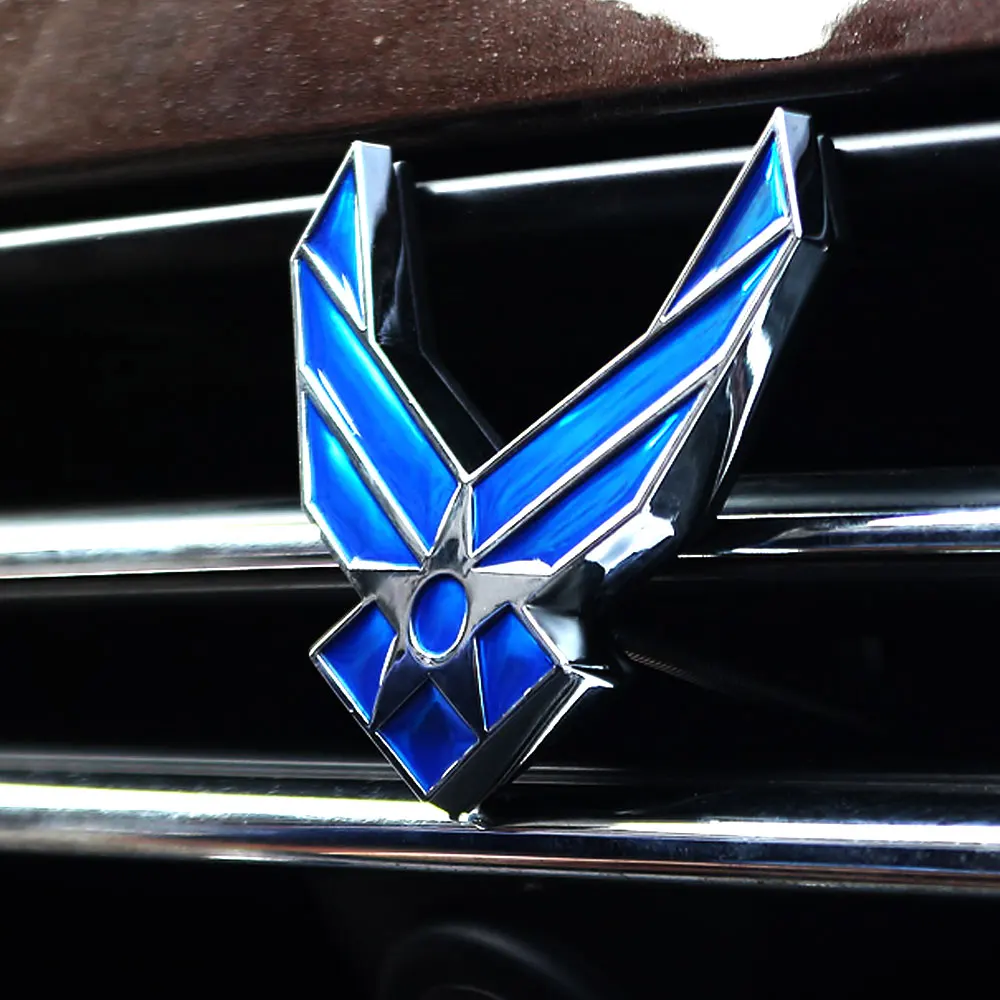 DSYCAR 1 шт. металлическая 3D Автомобильная Стайлинг американская ВВС наклейка для