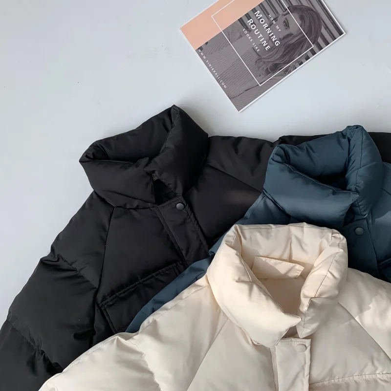 Winter Clothes Women Korean Style New Warm Padded Puffer Jacket Coat Casual Beige Women's Parkas Black Ropa Mujer Invierno 2020