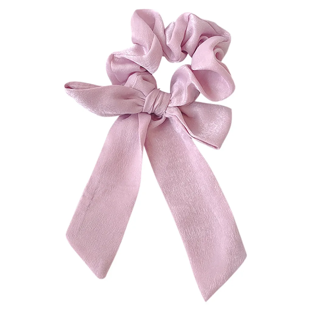 Женская резинка для волос с бантом однотонная эластичная новинка 2020 |