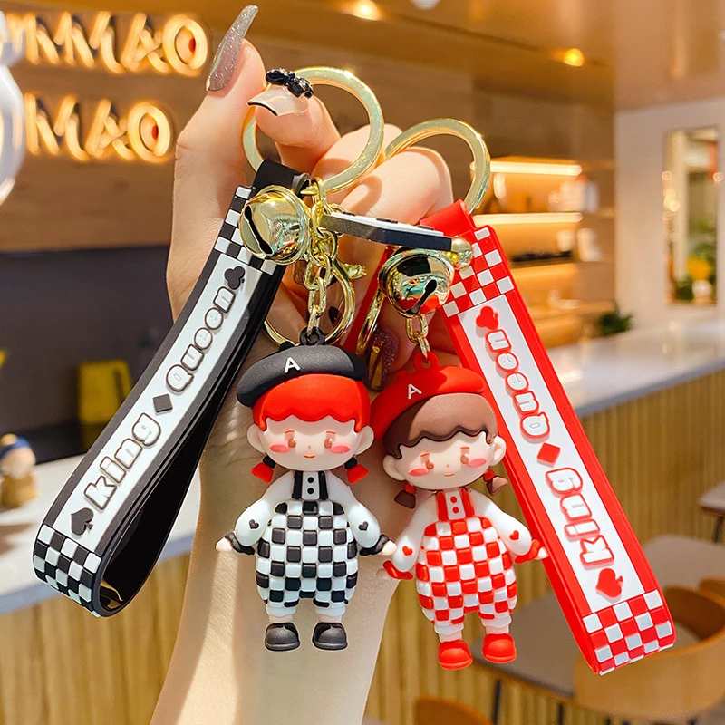 

Милые шахматные комбинезоны, оригинальные Мультяшные фигурки, украшение для детей, подарок для друзей