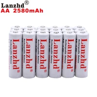 40pcs 1 2v rechargeable aa batteries aa 1 2 v battery aa 2580mah 1 2 v ni mh for flashlight toy preheated batteries aa