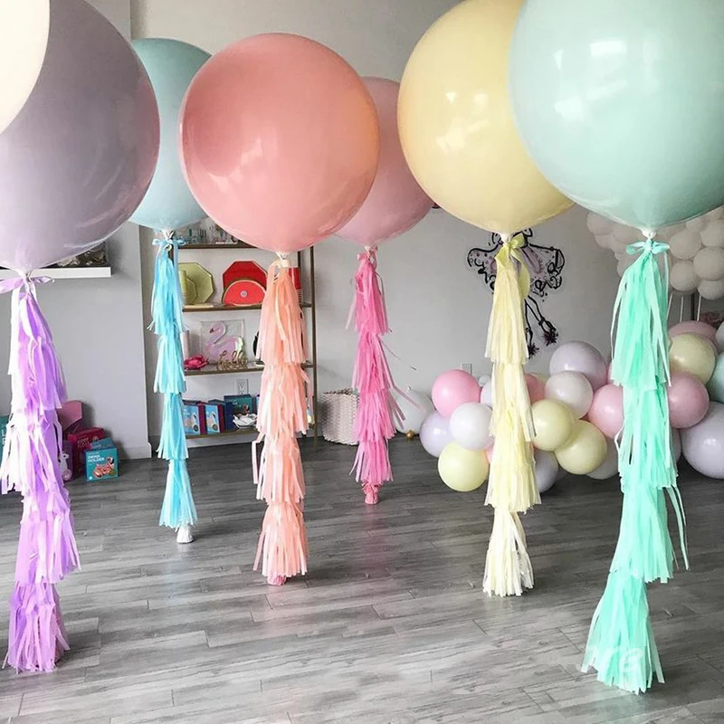 5/10/18inch Macaron Balloons Giant Candy Pink Purple Tiffany Blue Pastel Balloon Wedding Birthday Party Kids Air Globos | Дом и сад
