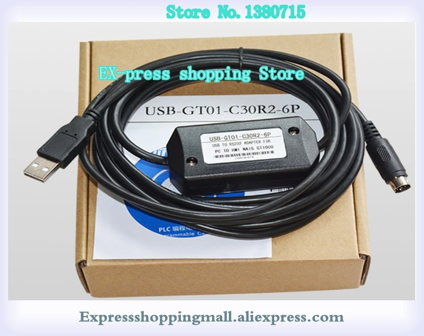 Cable de programación para pantalla táctil de USB-GT01-C30R2-6P, Cable de descarga, Gt1020, Gt1030, nuevo