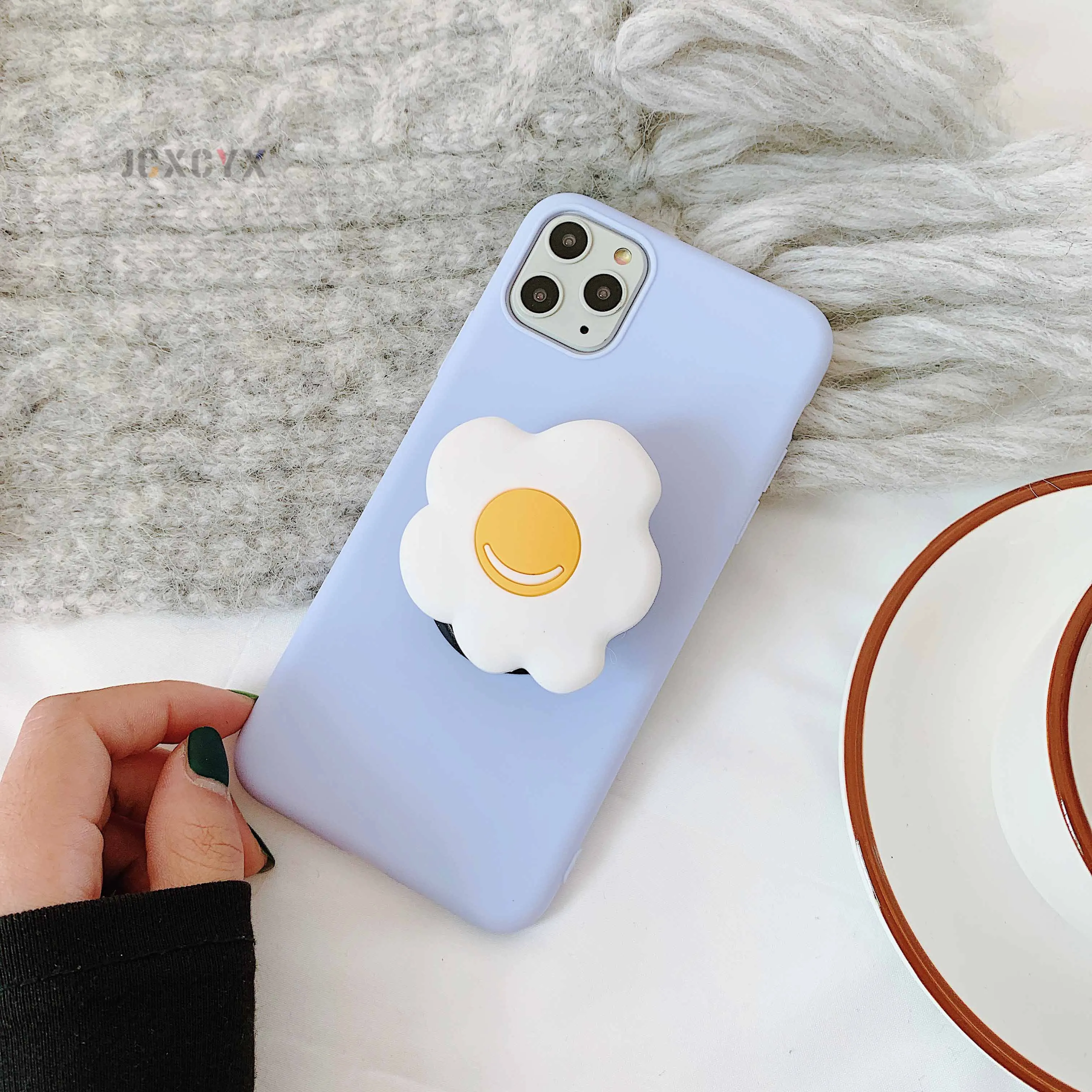 3D милый Cartoo Oreo печенье мягкий чехол для телефона для iphone X XR XS 11 Pro Max 6S 7 8 plus держатель чехол для samsung S8 S9 S10 Note - Color: D