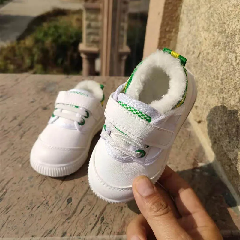 

Baby Girl Tennis Shoes For 1 Year Old Todder Boy Shoes Flat Heel Velvet Newborn Infant Babies Sneakers Winter Casual Shoe D10181