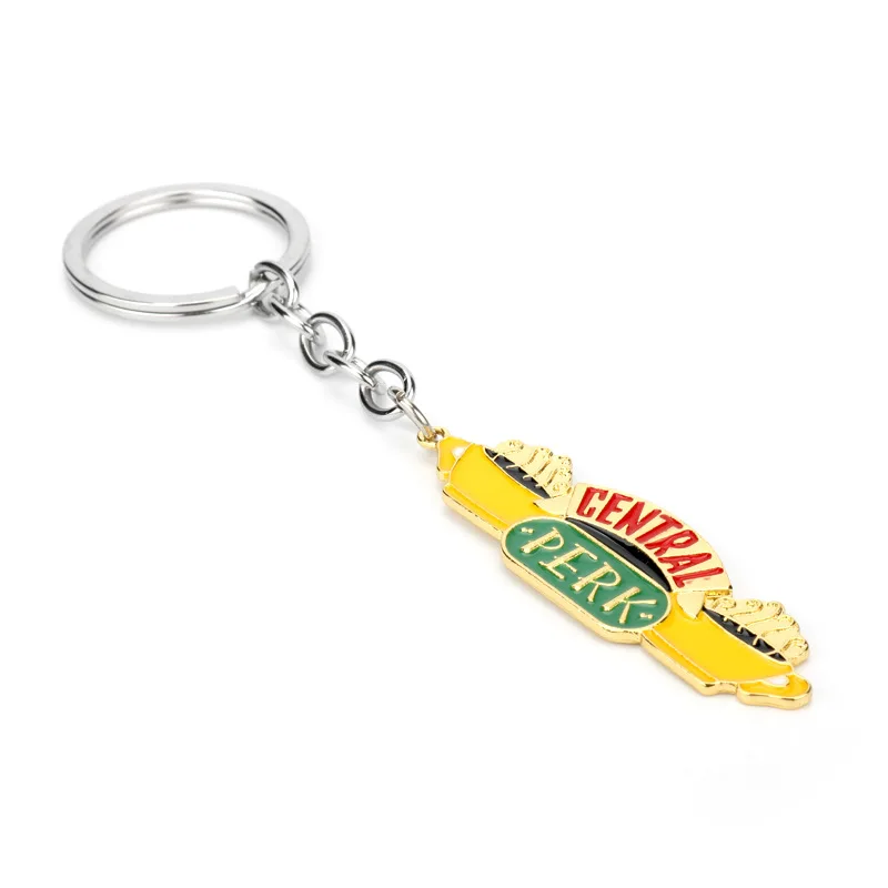 Friends TV Show Keychain Central Perk Coffee Time Photo Frame Pendant Key Chain For Best Friend Car Keyring Llavero Jewelry Gift images - 6