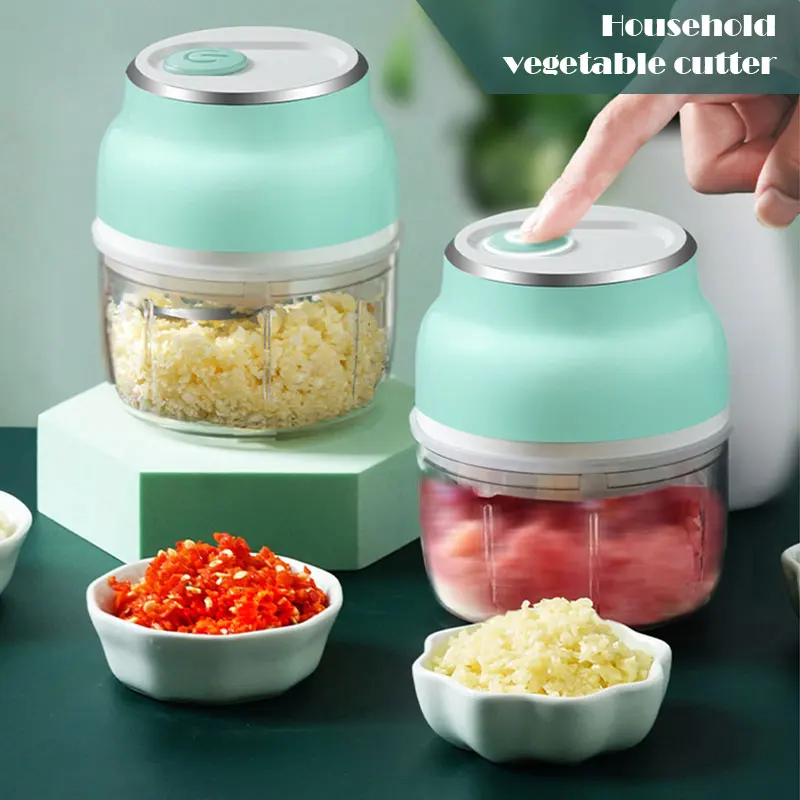 

Electric Mini Garlic Chopper Vegetable Food Mincer USB Rechargeable for Home GRSA889