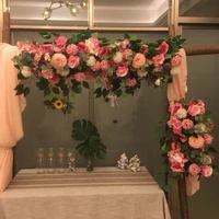 50cm artificial floral row road cited diy wedding birthday party backdrop wall arrangement supplies arch fake flowers decoration