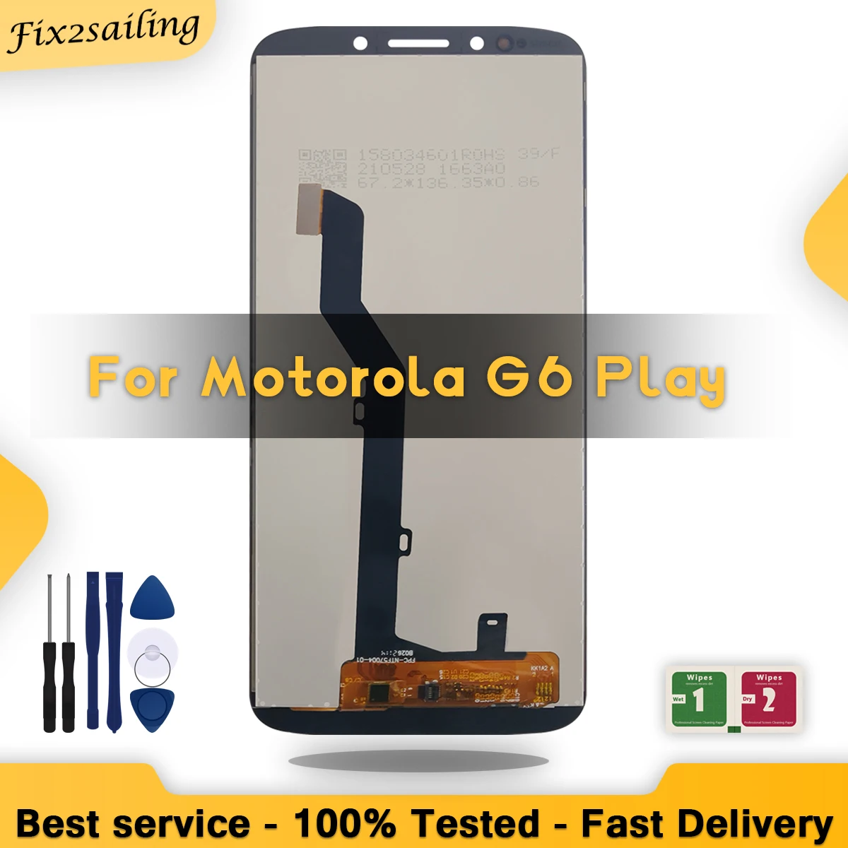 Высококачественный новый ЖК-дисплей для Motorola Moto G6 play xt1800 XT1922-3 с сенсорным экраном
